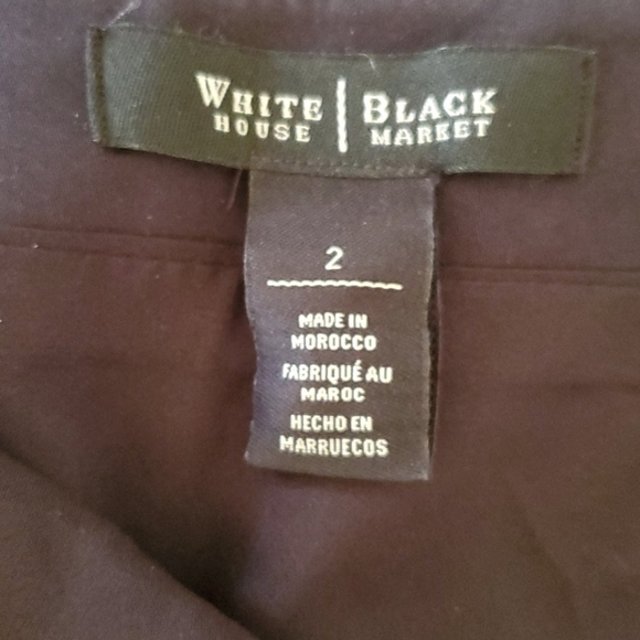 ❤️ WHBM Black White Checkered Lined Skirt - Picture 3 of 4